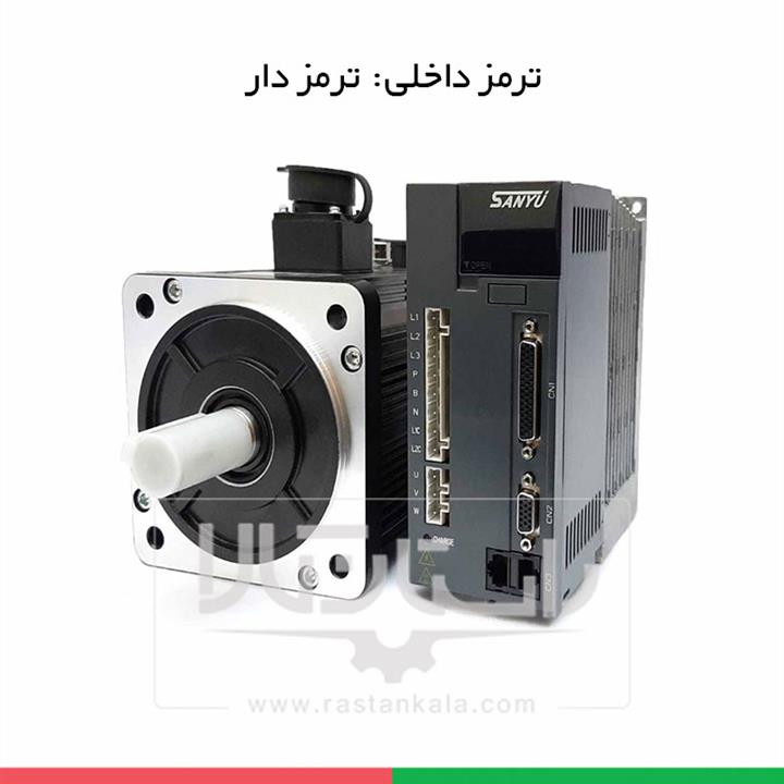 سرو موتور سانیو ظرفیت 1 کیلووات 2500 دور ترمز دار